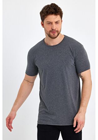 Erkek Bisiklet Yaka Basic Tişört