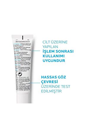 La Roche Posay Hyalu B5 Kırışıklık Karşıtı-Aydınlatıcı B5 Vitamini-Hyalüronik Asit Hipoalerjenik 40 Yaş + Göz Çevresi Krem 15 ml 