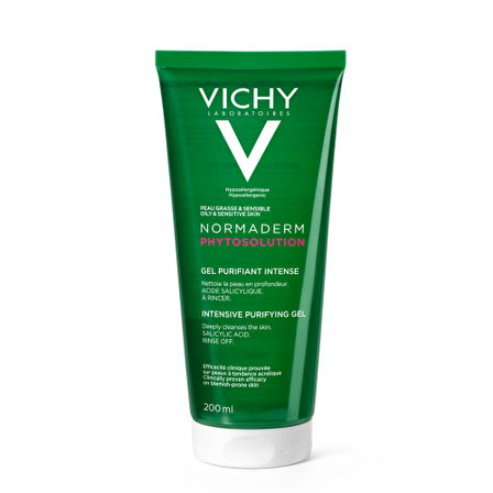 Vichy Normaderm Phytosolution Yağlı Cilt için Arındırıcı Yüz Temizleme Jeli 200 ml 