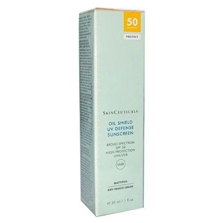 Skinceuticals Oil Shield Uv Defense Sunscreen 50 Faktör Yaşlanma Karşıtı Tüm Cilt Tipleri İçin Renksiz Güneş Koruyucu Krem 30 ml