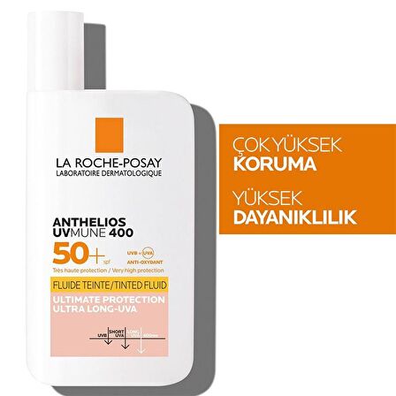 La Roche Posay Anthelios UVmune 400 Tinted Fluid Renkli Güneş Kremi SPF50+ 50 ml