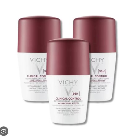 Vichy Homme Clinical Control Roll On 96H 50ml - 3 Adet