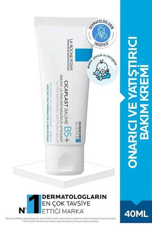La Roche Posay Cicaplast Baum B5 Yatıştırıcı ve Onarıcı Krem 40 ml - 3 Adet