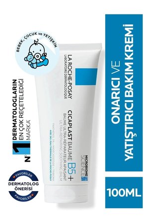 La Roche Posay Cicaplast Baume B5+ Yatıştırıcı ve Onarıcı Bakım Kremi 100 ml - 2 Adet