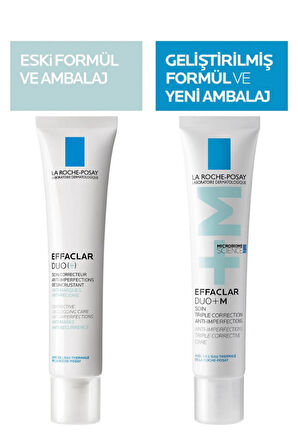 La Roche Posay Effaclar Duo+M Yağlı, Akne/Sivilce Eğilimli Ciltler için Yüz Bakım Kremi 15ml