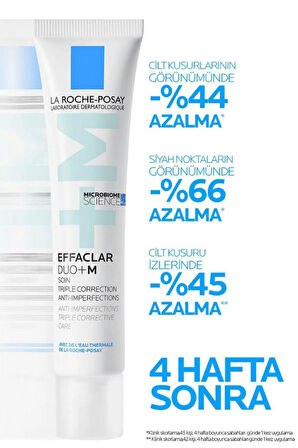 La Roche Posay Effaclar Duo+M Yağlı, Akne/Sivilce Eğilimli Ciltler için Yüz Bakım Kremi 15ml