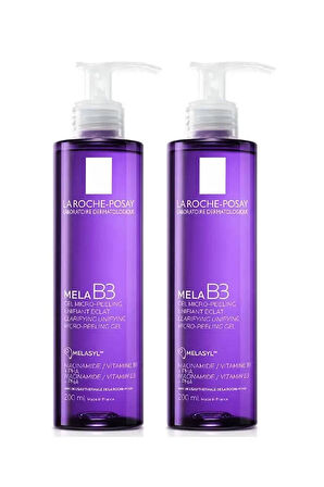 La Roche Posay Mela B3 Koyu Leke Karşıtı Temizleme Jeli 200 Ml 2 Adet