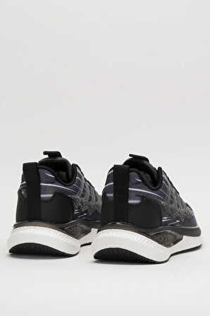 Erkek Günlük Koşu Yürüyüş Spor Ayakkabı SİYAH - BEYAZ