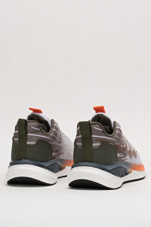 Erkek Günlük Koşu Yürüyüş Spor Ayakkabı HAKİ - BEYAZ