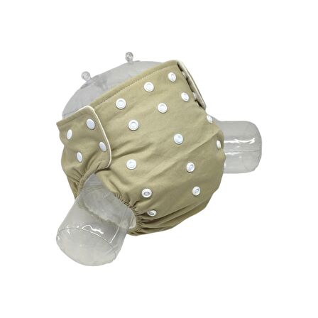 Bezhane Tekli Yıkanabilir Bebek Bezi Haki Yeşil