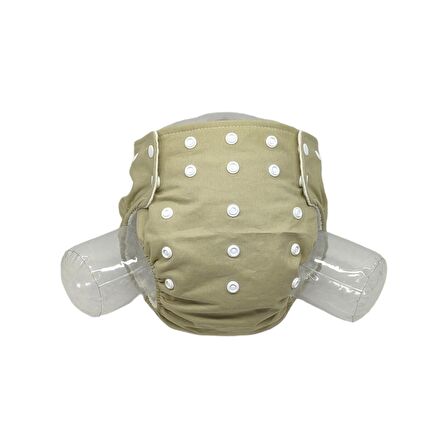 Bezhane Tekli Yıkanabilir Bebek Bezi Haki Yeşil