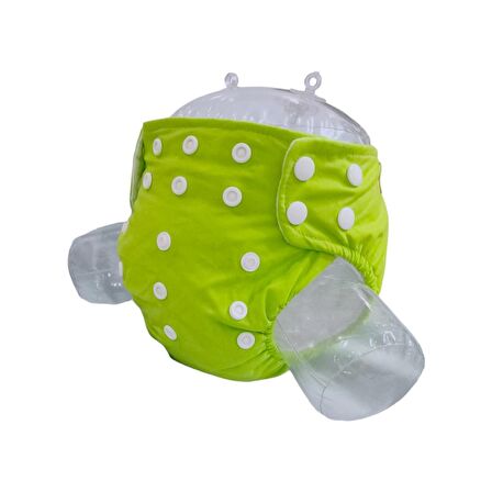 BEZHANE Baby YBB Yıkanabilir Bebek Bezi Cepli Neon Yeşil (3kg-12kg)