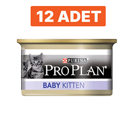 Pro Plan Baby Kitten Tavuklu Kedi Konserve 85 gr x 12'li