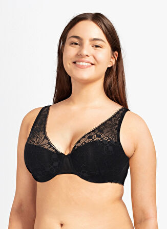 Chantelle Siyah Balenli Sütyen C15F70