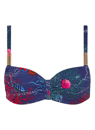 Chantelle Mavi Kadın Desenli Bikini Üst C16VN5 CHANTELLE SWIM