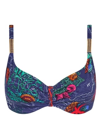 Chantelle Mavi Kadın Desenli Bikini Üst C16VM0 CHANTELLE SWIM