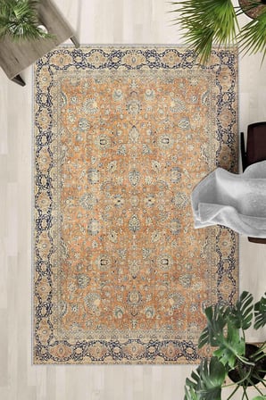 Kaymaz Taban Yıkanabilir Halı – Mutfak, Salon, Yatak Odası için Modern Dijital Baskı Halı (SLNHALI43