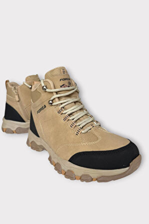 Unısex Soğuk Geçirmez Fermuarlı Trekking & Outdoor Bot BEJ