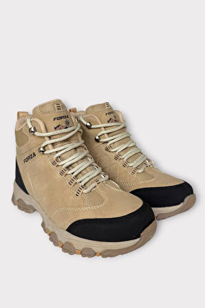 Unısex Soğuk Geçirmez Fermuarlı Trekking & Outdoor Bot BEJ
