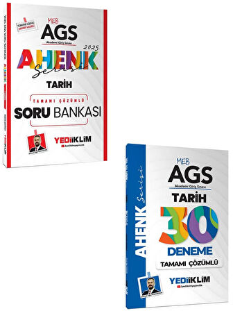 Yediiklim MEB AGS Ahenk Serisi Tarih Soru Bankası ve 30 Deneme Seti