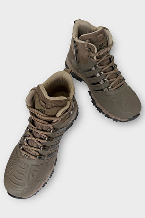 Unısex Soğuk Geçirmez Fermuarlı Trekking & Outdoor Bot VİZON