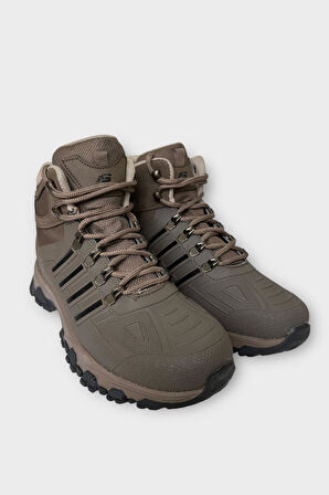 Unısex Soğuk Geçirmez Fermuarlı Trekking & Outdoor Bot VİZON