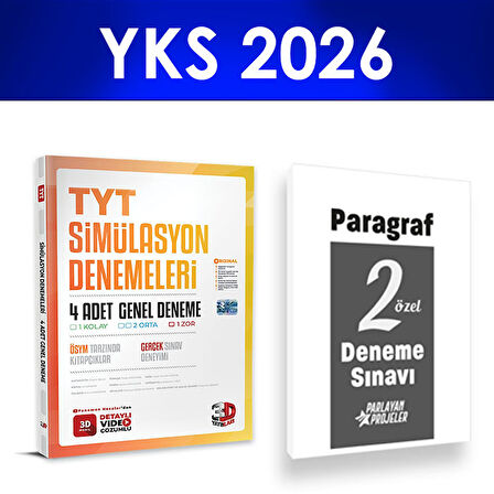 2026 TYT Simülasyon 4 Deneme Sınavı 3D Yayınları Paragraf Deneme Hediye