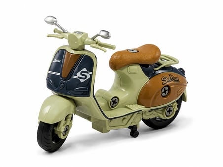 18 cm klasik Oyuncak Scooter motor