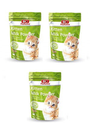 Bio PetActive Kitten Milk Powder Yavru Kedi Süt Tozu 200 Gr. X 3 Adet