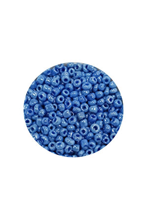 Dökme Cam Kum Boncuk (11/0) 2 mm - 20 Gram -  Mavi - BNC009