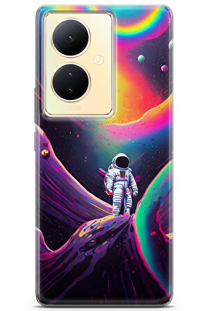 Vivo V29 Lite uyumlu Renkler 6 Baskılı Kapak Gezegen Renk