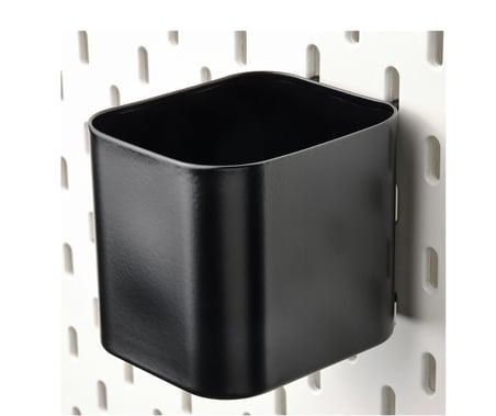 IKEA SKÅDIS çok amaçlı pano parçası , siyah, 7,5x9x8 cm 