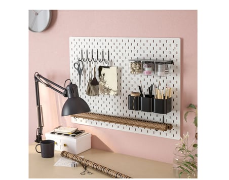 IKEA SKÅDIS çok amaçlı pano parçası , siyah, 7,5x9x8 cm 
