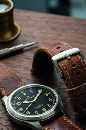 22mm Hakiki Deri Saat Kordonu Premium Klasik Saat Kayışı Dayanıklı ve Konforlu - Kahverengi2