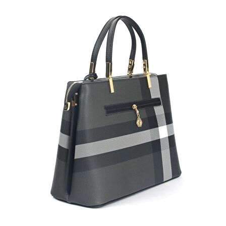 Silver Polo  Kadın Omuz Çantası 924-33464 SILVER POLO ÇAPRAZ Kadın ÇANTASI M129 SİYAH-MAT SİYAH