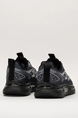 Erkek Günlük Koşu Yürüyüş Spor Ayakkabı SİYAH - SİYAH