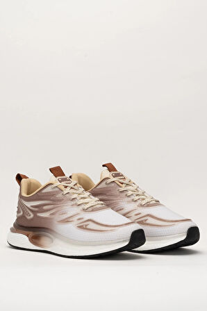 Erkek Günlük Koşu Yürüyüş Spor Ayakkabı KAHVERENGİ - BEYAZ