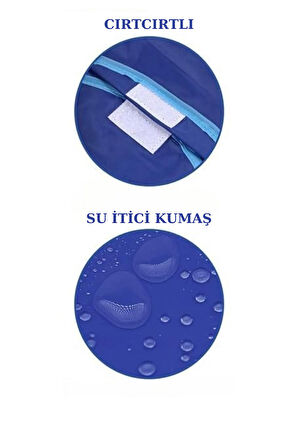 Turuncu Sıvı Geçirmez Boyama Önlüğü S Beden 3-4 Yaş