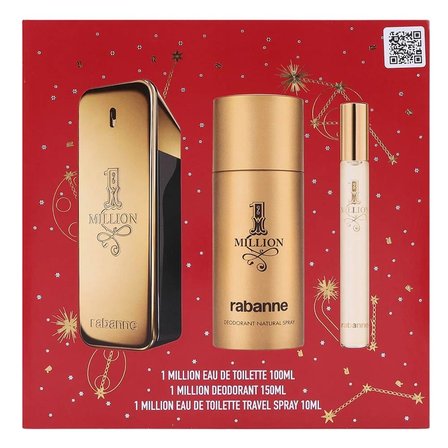 Rabanne 1 Million EDT 100 ml + EDT 10 ml + 150 ml Deospray Erkek Parfüm Seti