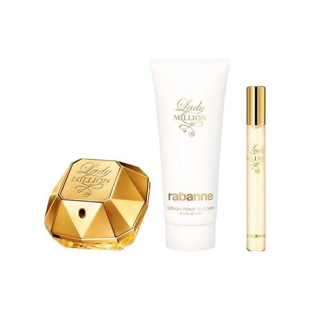 Paco Rabanne Lady Million EDP 50 ml + EDP 10 ml + 100 ml Body Lotion Kadın Parfüm Seti