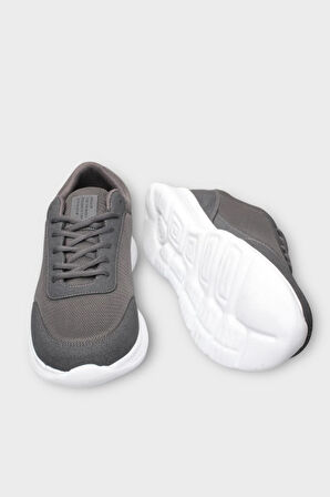 Erkek Büyük Numara Spor Ayakkabı (45-46-47) FÜME