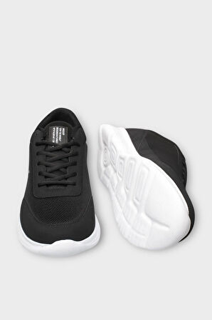 Erkek Büyük Numara Spor Ayakkabı (45-46-47) SİYAH - BEYAZ