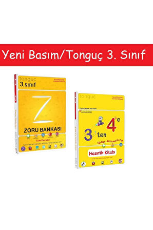 Tonguç 3. Sınıf Tüm Dersler Zoru Bankası & 3'ten 4'e Türkçe Matematik Fen Hazırlık Kitabı