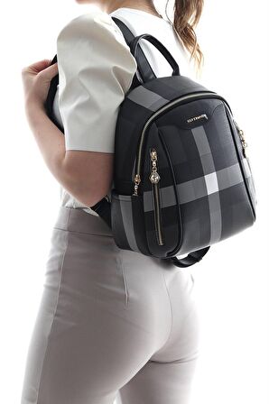 Kadın  906-33500 SİLVER POLO SIRT ÇANTASI M129 SİY