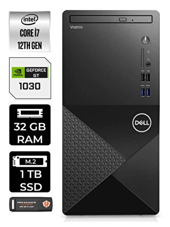 DELL VOSTRO i7 12700 32GB RAM 1TB SSD GT1030/4GB W11HOME N7598VDT3910 MASAÜSTÜ PC & PER4 BELLEK