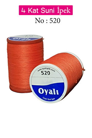 Oyalı 4 Kat Suni İpek İplik İğne Oyası Boncuk İpi Tığ Oyası No:520