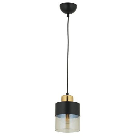Boris Tekli Siyah Modern Retro Sarkıt Mutfak Salon Sarkıt Avize 