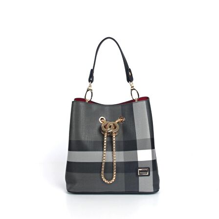 Kadın Postacı Çantası 967-33538 SİLVER POLO ÇAPRAZ Kadın ÇANTASI M129 SİYAH-MAT SİYAH