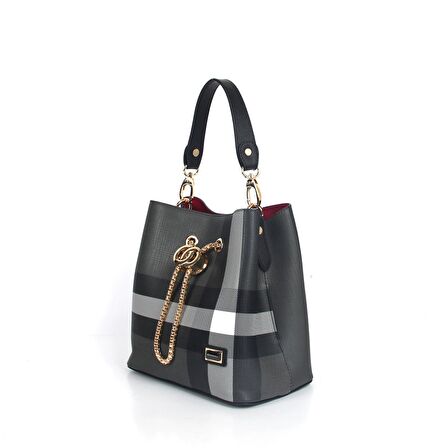 Kadın Postacı Çantası 967-33538 SİLVER POLO ÇAPRAZ Kadın ÇANTASI M129 SİYAH-MAT SİYAH