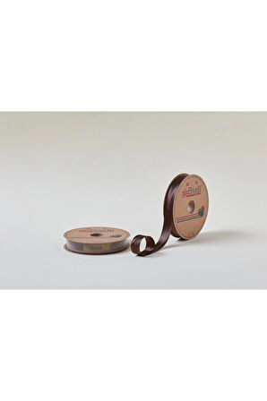 Biye Saten Katlı 084 Kahverengi 2 cm 25 Metre %100 Polyester